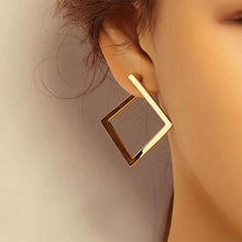 Load image into Gallery viewer, Retro Minimalist Square Earrings Irregular Stud Earrings New Exaggerated Cold Wind Fashion Earring for Women Opening Accessories
