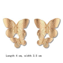 Load image into Gallery viewer, Retro Minimalist Square Earrings Irregular Stud Earrings New Exaggerated Cold Wind Fashion Earring for Women Opening Accessories

