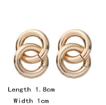 Load image into Gallery viewer, Retro Minimalist Square Earrings Irregular Stud Earrings New Exaggerated Cold Wind Fashion Earring for Women Opening Accessories
