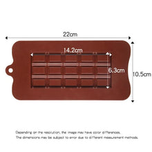 Load image into Gallery viewer, Various New Silicone 12 Cavity Decomposition Chocolate Mold Food Grade Non-Stick Silicone Protein and Energy Bar Candy Molds
