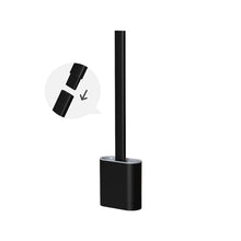 Load image into Gallery viewer, Soft TPR Silicone Head Toilet Brush with Holder Black Wall-mounted Detachable Handle Bathroom Cleaner Durable WC Accessories
