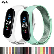 Load image into Gallery viewer, Nylon Strap for mi band 5 Bracelet Sport loop watch Belt pulsera correa Miband strap Wristband for xiaomi Mi band 6 4 3 Bracelet
