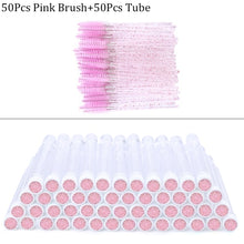 Load image into Gallery viewer, Reusable Eyebrow Brush Tube Disposable Eyelash Brush Eyebrow Brush Replaceable Dust-proof Sparkling Broken Diamond Makeup Brush
