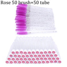 Load image into Gallery viewer, Reusable Eyebrow Brush Tube Disposable Eyelash Brush Eyebrow Brush Replaceable Dust-proof Sparkling Broken Diamond Makeup Brush
