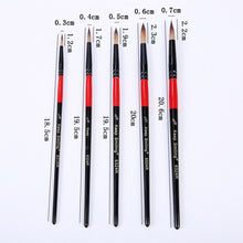 Load image into Gallery viewer, 5Pcs/6pcs Artist Paint Brush Set High Quality Nylon Hair Wood Black Handle Watercolor Acrylic Oil Brush Painting Art Supplies
