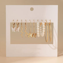 Load image into Gallery viewer, 17KM Bohemian Gold Snake Butterfly Drop Earrings Set For Women Pearl Acrylic Dangle Earrings 2021 Trend Set of Earrings Jewelry
