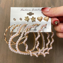 Load image into Gallery viewer, 17KM Bohemian Gold Snake Butterfly Drop Earrings Set For Women Pearl Acrylic Dangle Earrings 2021 Trend Set of Earrings Jewelry
