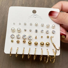 Load image into Gallery viewer, 17KM Bohemian Gold Snake Butterfly Drop Earrings Set For Women Pearl Acrylic Dangle Earrings 2021 Trend Set of Earrings Jewelry
