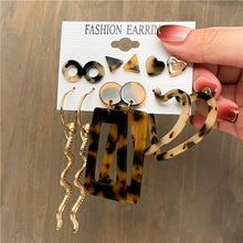 Load image into Gallery viewer, 17KM Bohemian Gold Snake Butterfly Drop Earrings Set For Women Pearl Acrylic Dangle Earrings 2021 Trend Set of Earrings Jewelry

