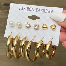 Load image into Gallery viewer, 17KM Bohemian Gold Snake Butterfly Drop Earrings Set For Women Pearl Acrylic Dangle Earrings 2021 Trend Set of Earrings Jewelry
