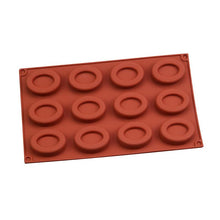 Load image into Gallery viewer, 12 Cavity Oval Savarin Soap Mold Mould Muffin Cupcake Pan Silicone Jelly Polymer Clay Craft Art DIY Mold Kitchen Baking Tools
