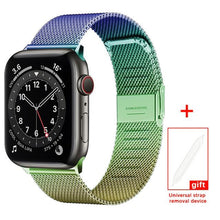 Load image into Gallery viewer, Milanese Loop for Apple Watch Band 6 SE 5 4 44mm 42mm Stainless Steel Bracelet Metal Wrist Strap of iWatch Series 1 2 3 38mm 40m
