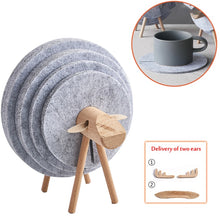 Load image into Gallery viewer, New Sheep Shape Anti Slip Cup Pads Coasters Insulated Round Felt Cup Mats Japan Style Creative Home Office Decor Art Crafts Gift
