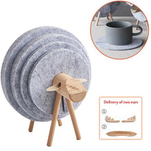 Load image into Gallery viewer, New Sheep Shape Anti Slip Cup Pads Coasters Insulated Round Felt Cup Mats Japan Style Creative Home Office Decor Art Crafts Gift
