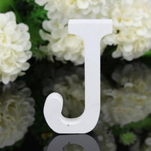 Load image into Gallery viewer, 1pc Diy Freestanding Wood Wooden Letters White Alphabet Wedding Birthday Party Home Decorations Personalised Name Design QQLIFE
