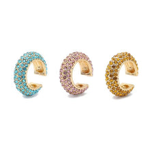 Load image into Gallery viewer, 2021 New Fashion Pearl Ear Cuff Bohemia Stackable C Shaped CZ Rhinestone Small Earcuffs Clip Earrings for Women Wedding Jewelry
