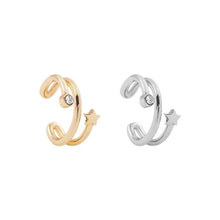 Load image into Gallery viewer, 2021 New Fashion Pearl Ear Cuff Bohemia Stackable C Shaped CZ Rhinestone Small Earcuffs Clip Earrings for Women Wedding Jewelry
