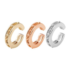 Load image into Gallery viewer, 2021 New Fashion Pearl Ear Cuff Bohemia Stackable C Shaped CZ Rhinestone Small Earcuffs Clip Earrings for Women Wedding Jewelry
