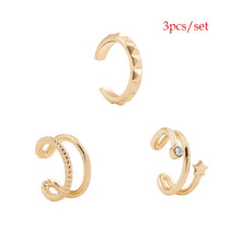 Load image into Gallery viewer, 2021 New Fashion Pearl Ear Cuff Bohemia Stackable C Shaped CZ Rhinestone Small Earcuffs Clip Earrings for Women Wedding Jewelry
