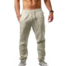 Load image into Gallery viewer, KB 2021New Men's Cotton Linen Pants Male Autumn New Breathable Solid Color Linen Trousers Fitness Streetwear S-3XL
