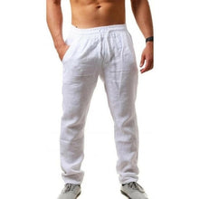 Load image into Gallery viewer, KB 2021New Men's Cotton Linen Pants Male Autumn New Breathable Solid Color Linen Trousers Fitness Streetwear S-3XL
