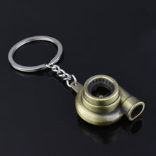 Load image into Gallery viewer, Creative gift car metal keychain turbo gear hub pendant brake disc shock absorber Pendant
