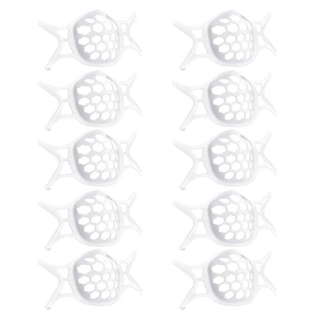 10 PCS Silicone Face Mask Holder Useful 3D Mask Bracket Face Mask Bracket Inner Support Frame Mouth Caps Accessories