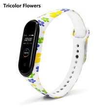 Load image into Gallery viewer, Strap For Xiaomi Mi Band 4 3 5 6 watch band Creative graffiti style Silicone bracelet replacement For XiaoMi band 4 5 Wristband
