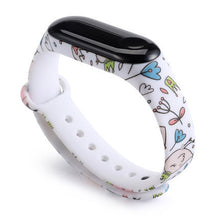 Load image into Gallery viewer, Strap For Xiaomi Mi Band 4 3 5 6 watch band Creative graffiti style Silicone bracelet replacement For XiaoMi band 4 5 Wristband
