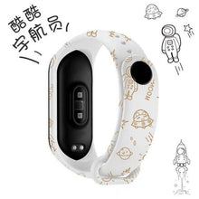 Load image into Gallery viewer, Strap For Xiaomi Mi Band 4 3 5 6 watch band Creative graffiti style Silicone bracelet replacement For XiaoMi band 4 5 Wristband
