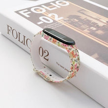 Load image into Gallery viewer, Strap For Xiaomi Mi Band 4 3 5 6 watch band Creative graffiti style Silicone bracelet replacement For XiaoMi band 4 5 Wristband
