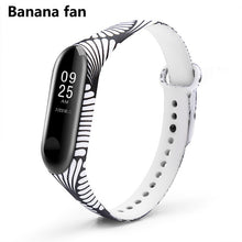 Load image into Gallery viewer, Strap For Xiaomi Mi Band 4 3 5 6 watch band Creative graffiti style Silicone bracelet replacement For XiaoMi band 4 5 Wristband
