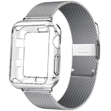 Load image into Gallery viewer, Milanese Watch Band + Case For Apple Watch Series 6 SE 5 4 40mm 44mm 38mm 42mm Stainless Steel Strap Wrist Bracelet for iwatch
