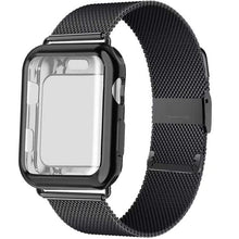 Load image into Gallery viewer, Milanese Watch Band + Case For Apple Watch Series 6 SE 5 4 40mm 44mm 38mm 42mm Stainless Steel Strap Wrist Bracelet for iwatch
