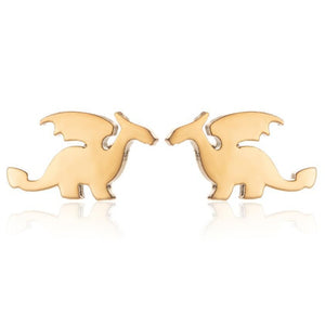 1 Pair Cute Animal Bite Earring Cartoon Soft Clay Animal Earrings Tyrannosaurus Bite Earrings Dinosaur Earrings Party Fun Gifts