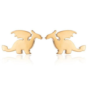 1 Pair Cute Animal Bite Earring Cartoon Soft Clay Animal Earrings Tyrannosaurus Bite Earrings Dinosaur Earrings Party Fun Gifts