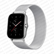 Load image into Gallery viewer, 20mm/22mm Magnetic band For Amazfit GTS/2/2e/GTS2 Mini/GTR 42mm/47mm/GTR2/2e/stratos 2/3 Metal Watch Bracelet Amazfit bip strap
