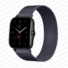 Load image into Gallery viewer, 20mm/22mm Magnetic band For Amazfit GTS/2/2e/GTS2 Mini/GTR 42mm/47mm/GTR2/2e/stratos 2/3 Metal Watch Bracelet Amazfit bip strap
