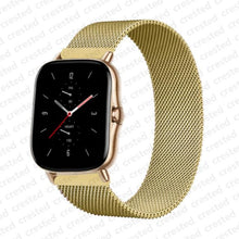 Load image into Gallery viewer, 20mm/22mm Magnetic band For Amazfit GTS/2/2e/GTS2 Mini/GTR 42mm/47mm/GTR2/2e/stratos 2/3 Metal Watch Bracelet Amazfit bip strap
