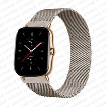 Load image into Gallery viewer, 20mm/22mm Magnetic band For Amazfit GTS/2/2e/GTS2 Mini/GTR 42mm/47mm/GTR2/2e/stratos 2/3 Metal Watch Bracelet Amazfit bip strap
