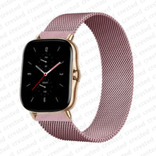 Load image into Gallery viewer, 20mm/22mm Magnetic band For Amazfit GTS/2/2e/GTS2 Mini/GTR 42mm/47mm/GTR2/2e/stratos 2/3 Metal Watch Bracelet Amazfit bip strap
