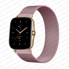Load image into Gallery viewer, 20mm/22mm Magnetic band For Amazfit GTS/2/2e/GTS2 Mini/GTR 42mm/47mm/GTR2/2e/stratos 2/3 Metal Watch Bracelet Amazfit bip strap
