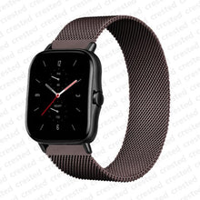 Load image into Gallery viewer, 20mm/22mm Magnetic band For Amazfit GTS/2/2e/GTS2 Mini/GTR 42mm/47mm/GTR2/2e/stratos 2/3 Metal Watch Bracelet Amazfit bip strap
