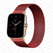 Load image into Gallery viewer, 20mm/22mm Magnetic band For Amazfit GTS/2/2e/GTS2 Mini/GTR 42mm/47mm/GTR2/2e/stratos 2/3 Metal Watch Bracelet Amazfit bip strap
