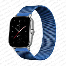 Load image into Gallery viewer, 20mm/22mm Magnetic band For Amazfit GTS/2/2e/GTS2 Mini/GTR 42mm/47mm/GTR2/2e/stratos 2/3 Metal Watch Bracelet Amazfit bip strap
