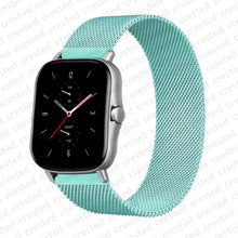 Load image into Gallery viewer, 20mm/22mm Magnetic band For Amazfit GTS/2/2e/GTS2 Mini/GTR 42mm/47mm/GTR2/2e/stratos 2/3 Metal Watch Bracelet Amazfit bip strap
