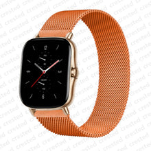 Load image into Gallery viewer, 20mm/22mm Magnetic band For Amazfit GTS/2/2e/GTS2 Mini/GTR 42mm/47mm/GTR2/2e/stratos 2/3 Metal Watch Bracelet Amazfit bip strap
