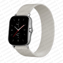 Load image into Gallery viewer, 20mm/22mm Magnetic band For Amazfit GTS/2/2e/GTS2 Mini/GTR 42mm/47mm/GTR2/2e/stratos 2/3 Metal Watch Bracelet Amazfit bip strap
