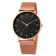 Load image into Gallery viewer, Women Watch Rose Gold Montre Femme 2021 Women's Mesh Belt ultra-thin Fashion relojes para mujer Luxury Wrist Watches reloj mujer
