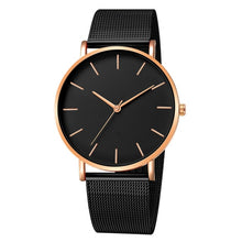 Load image into Gallery viewer, Women Watch Rose Gold Montre Femme 2021 Women's Mesh Belt ultra-thin Fashion relojes para mujer Luxury Wrist Watches reloj mujer
